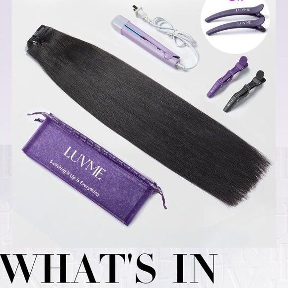 Yaki Straight Clip in Hair Extensions Real Human Hair For Women 100% Unprocessed - Picture 7 of 8